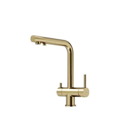 Смеситель для кухни Sancos Foster SC4014BG на мойку золото брашированное