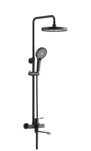 Душевая стойка BELZ B812 B24812-7 настенная цвет черный