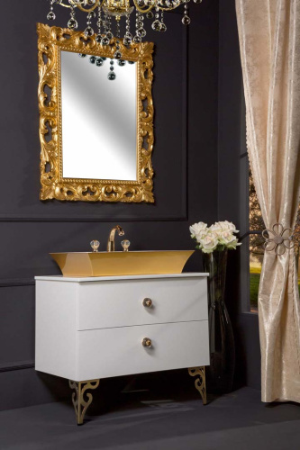 Тумба под раковину Armadi Art NeoArt 831-080-WH 81х52х48 подвесная цвет белый