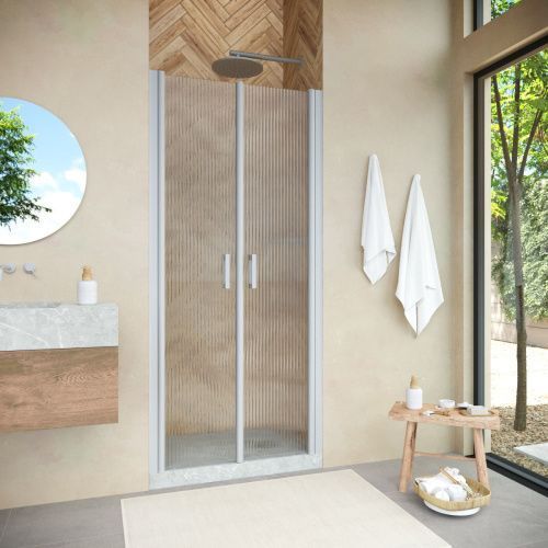 Душевая дверь Vegas-Glass E2P NOVO E2P NOVO h2000 120 07 Moru 120х200 стекло рифленое профиль хром