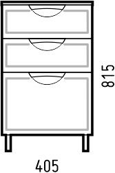 Комод Corozo Монро SD-00000780 41х30х82 напольный цвет белый - фото 2 Комод Corozo Монро SD-00000780 41х30х82 напольный цвет белый - фото 2