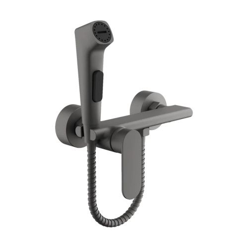 Гигиенический душ со смесителем Belz B55645-3 оружейная сталь