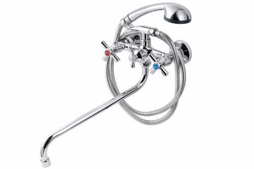 Смеситель для ванны и душа FAUZT FZs-428-18 настенный хром