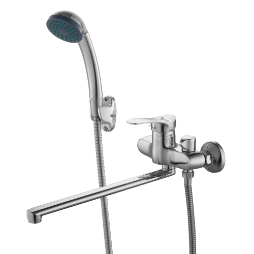 Смеситель для ванны и душа PLSTART  PD22601 настенный хром