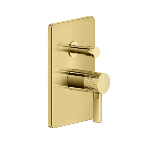Смеситель для душа Gessi Inciso 58079#246 встраиваемый в стену золото (внешняя часть)