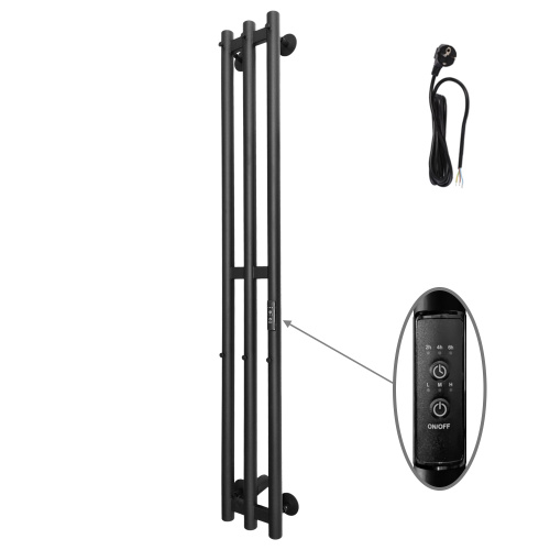 Полотенцесушитель Altasan Арго Арго12017ЧМ подвесной 17х120 электрический черный муар