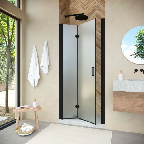 Душевая дверь Vegas-Glass GPS NOVO GPS NOVO 95 02М 10 L 95х190 стекло матовое профиль черный