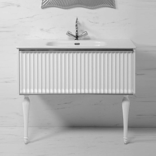 Тумба под раковину Armadi Art Vallessi Avantgarde 843-080-WCR 80х46х38 напольная цвет белый