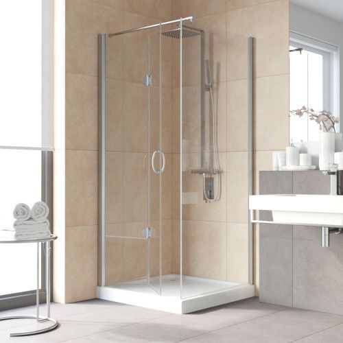 Душевой уголок Vegas-Glass GPS-Fis LUX GPS-Fis LUX 80*80 08 crystalvision L 80х80 стекло прозрачное профиль хром без поддона