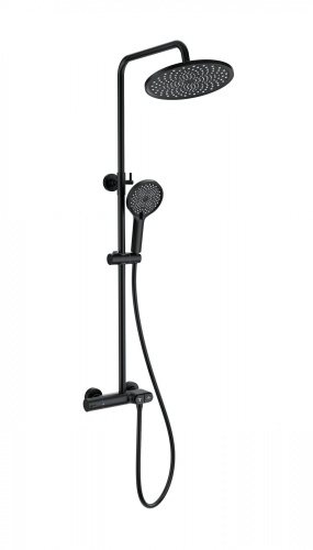 Душевая стойка Wonzon & Woghand Muse WW-B2091-A-MB настенная цвет черный