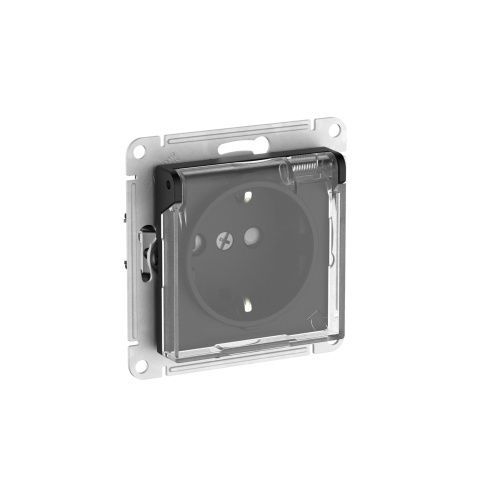 Розетка с заземлением со шторками 16А Systeme Electric AtlasDesign (АтласДесигн) ATN441046S