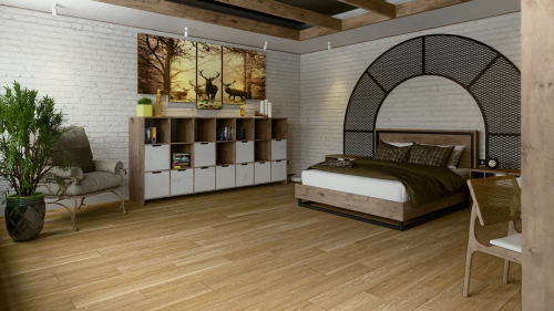 SPC ламинат Damy Floor FAMILY DF03-F Дуб Медовый