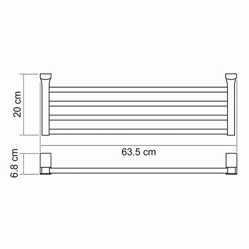 Полка в ванную комнату WasserKRAFT 5011 - фото 4