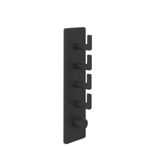 Смеситель для душа Gessi Inciso 58208#299 встраиваемый в стену черный с термостатом (внешняя часть)