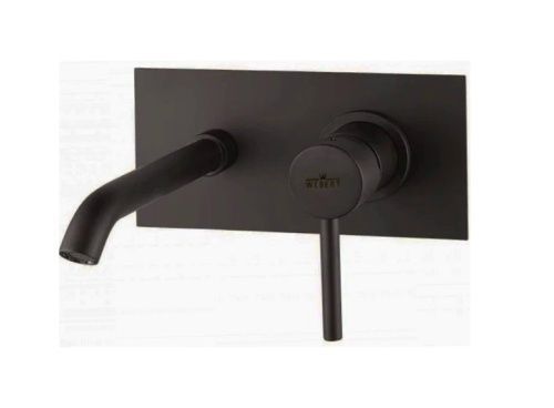 Смеситель для раковины Webert Elio EL830606560 встраиваемый в стену черный