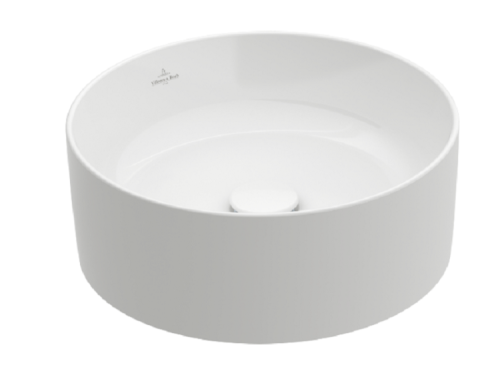 Раковина из сантехнического фарфора Villeroy Boch Collaro 4A1840R1 40х40 накладная цвет белый