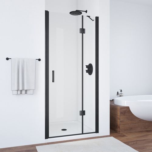 Душевая дверь Vegas-Glass AFP TUR+NOVO AFP NOVO 95 02М 01 R 95х190 стекло прозрачное профиль черный