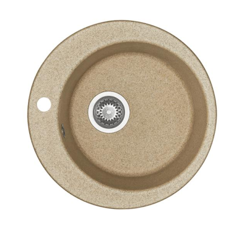 Мойка кухонная Aquaton Иверия 1A711032IV220 48х48 цвет песочный