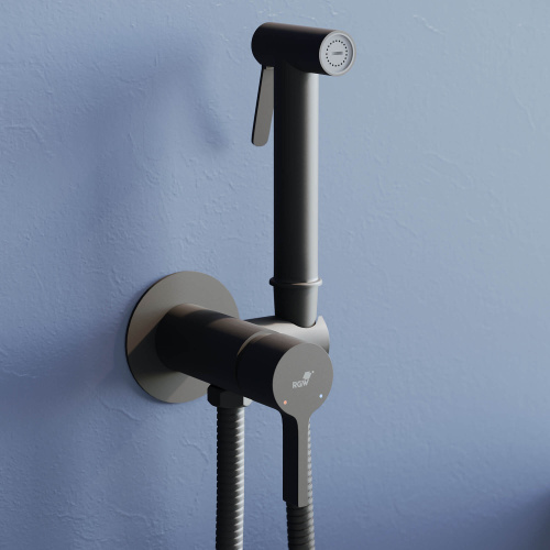 Гигиенический душ со смесителем RGW Shower Panels 511408206-04 черный матовый