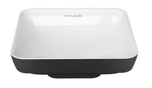 Раковина Vitra Water Jewels 39 см 4441B097-1747 накладная цвет черный/белый