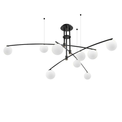 Люстра на штанге Delight Collection 8119P/9 black