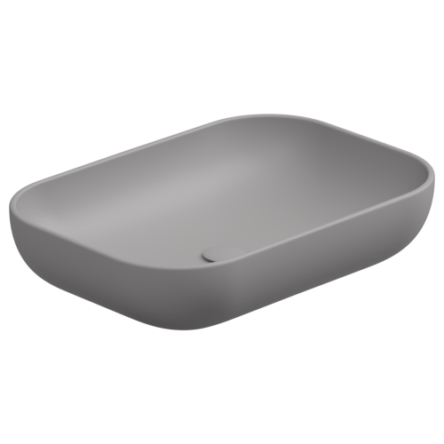 Раковина GSG Ceramic Design Easy 60см EALAVRE60038 накладная цвет серый