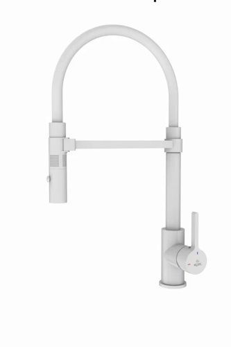 Смеситель для кухни Rose R133C на мойку белый