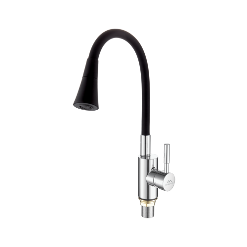 Смеситель для кухни Fashun A4053+B14 на мойку черный/хром