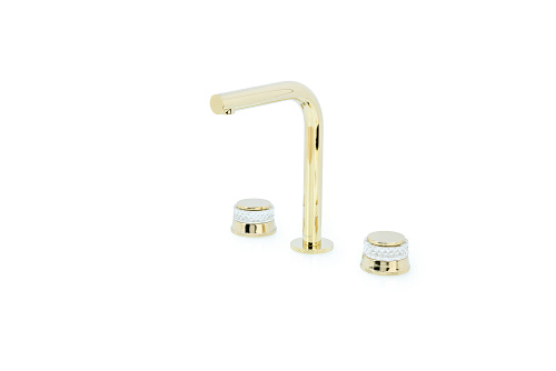 Смеситель Boheme Aura 152-G-A на столешницу золото