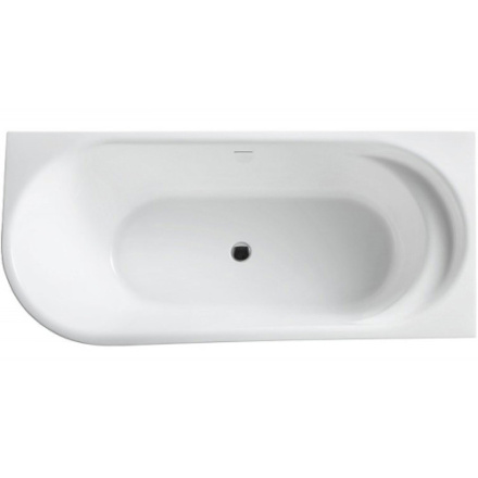 Ванна акриловая BelBagno BB410-1700-780-R 170х78 пристенная полукруглая