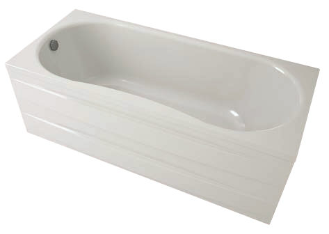 Ванна акриловая Aquanika Form A1017075026 170х75 пристенная прямоугольная без каркаса - фото 3