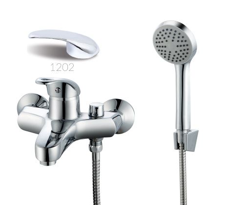 Cмеситель для ванны и душа TSARSBERG TSB-848-1202 настенный хром