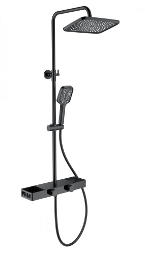 Душевая стойка Wonzon & Woghand WW-B3552-MB настенная цвет черный