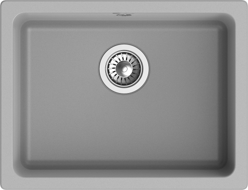 Кухонная мойка Rivelato BERKANA BK-50 grigio metallizzato 56х43 цвет серый металлик