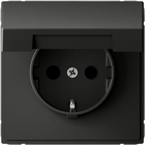 Розетка с заземлением со шторками с крышкой16А Systeme Electric ArtGallery (АртГаллеры) GAL001446S