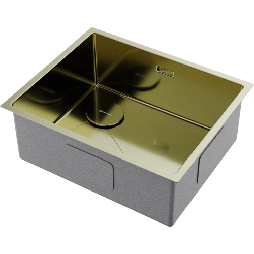 Кухонная мойка Omoikiri Taki 54-U/IF-L Side SF 4997475 55х20 цвет золото поверхность матовая