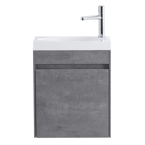 Тумба под раковину BelBagno Pietra Mini PIETRA MINI-460-1A-SO-SCM-R 45х26х53 подвесная цвет серый