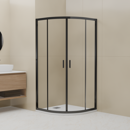 Душевой уголок RGW Classic (Класcик) 32095400-14 100х100 стекло прозрачное профиль черный без поддона