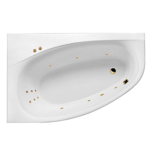 Ванна акриловая гидромассажная Excellent KAMELEON WAEX.KML17.LINE.GL 170х110 пристенная асимметричная с каркасом