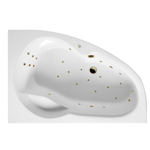 Ванна акриловая гидромассажная Excellent NEWA WAEX.NEP16.ULTRA.BR 160х95 пристенная асимметричная с каркасом