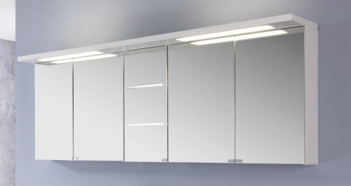 Зеркало-шкаф Puris Swing SET41182(161) 180х15х68 подвесной цвет белый