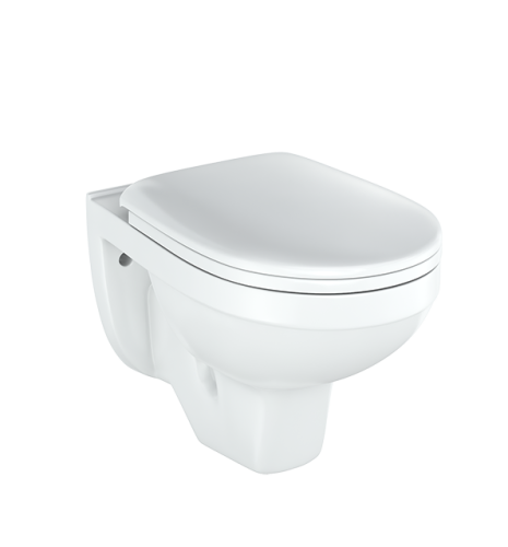 Унитаз подвесной Rosa Рио Вн УпРЛ10 белый с сиденьем микролифт каскадный смыв