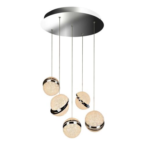 Люстра подвесная iLedex Crystal Ball (Црыстал Балл) C4474-5R CR
