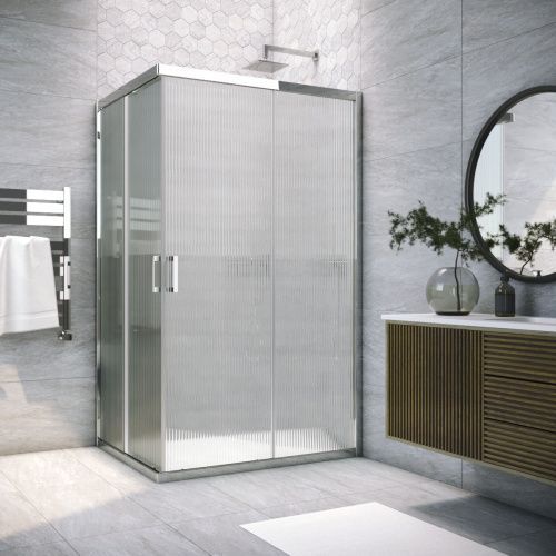 Душевой уголок Vegas-Glass ZA-F TUR+NOVO ZA-F TUR NOVO 80*70 08 Moru 80х70 стекло рифленое профиль хром без поддона