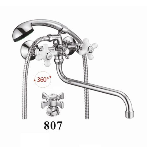 Смеситель для ванны D-Lin D145807 настенный хром