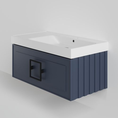 Тумба с раковиной La Fenice CUBO NFNC-01-CUB-BG-90-3-90R 91х36х49 подвесная цвет синий