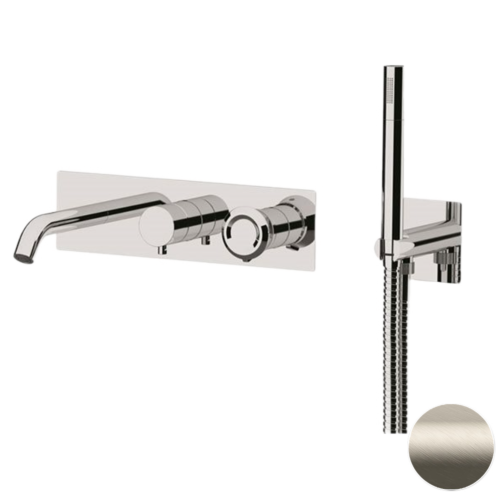 Смеситель для ванны Remer Element ET53D2XV встраиваемый в стену сталь без термостата