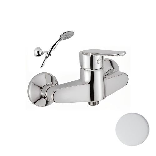 Смеситель для ванны и душа Webert Sax Evolution SE870101740 настенный белый