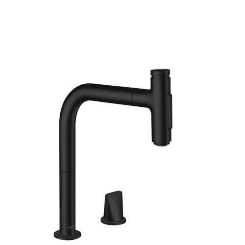 Смеситель для кухни Hansgrohe Metris Select 73818670 на мойку черный