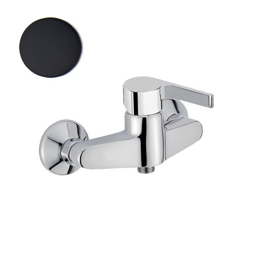 Смеситель для ванны и душа Webert DoReMi DR870102560 настенный черный